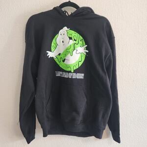 Ghostbusters Men's Size Medium I Ain't Afraid of No Ghost Black Sweatshirt New‎